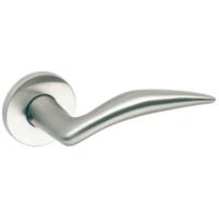 FSB 1057 Brushed Stainless Steel Lever Handle Set