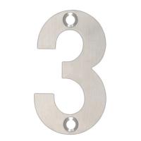 ARKITUR Brushed Stainless Steel 50mm High Door/House Number - 3