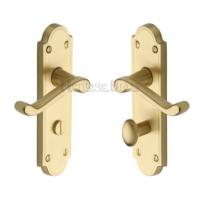 M.Marcus Heritage Brass Meridian Lever Handle on Plate