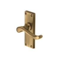 M.Marcus Heritage Brass Bedford Lever Handle on Short Plate