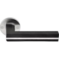 PBL22/50 stainless steel and oak lever handle set