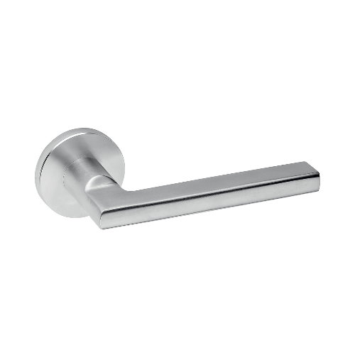 JNF ORGANIC 49 brushed stainless steel lever handles set