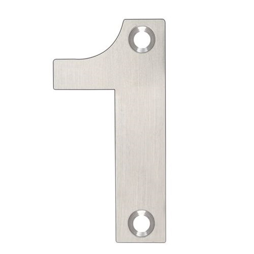 ARKITUR Brushed Stainless Steel 50mm High Door/House Number - 1