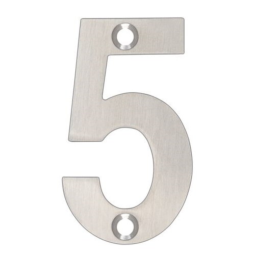 ARKITUR Brushed Stainless Steel 50mm High Door/House Number - 5