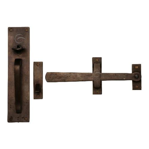 M.Marcus Solid Bronze Rustic RBL571 Gate Handle and Latch