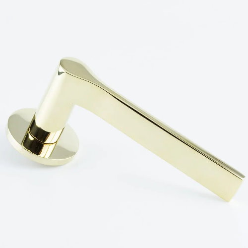 Hard and Ware PL4RR1 Flat Bar Lever on Plain Rose
