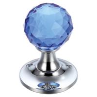 Fulton and Bray Facetted Glass Ball Mortice Knob
