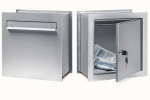 Isis brushed stainless steel mail post box