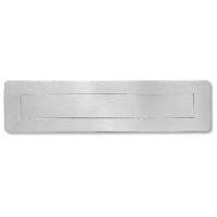 Brushed stainless steel letter box plate or internal flap