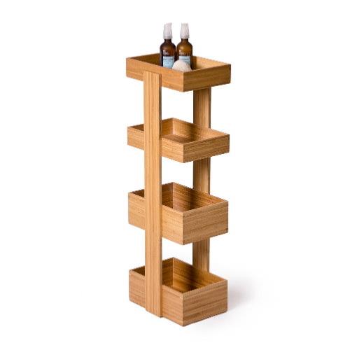 WIREWORKS Bamboo Four Tier Caddy